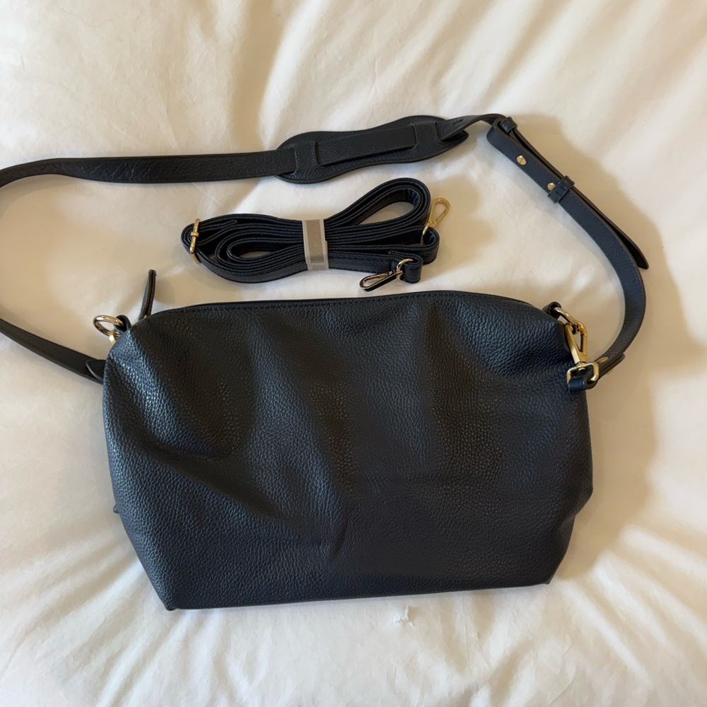 Elegant Navy Leather Bag
